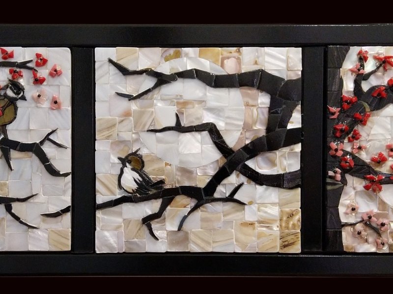 Triptyque aux oiseaux